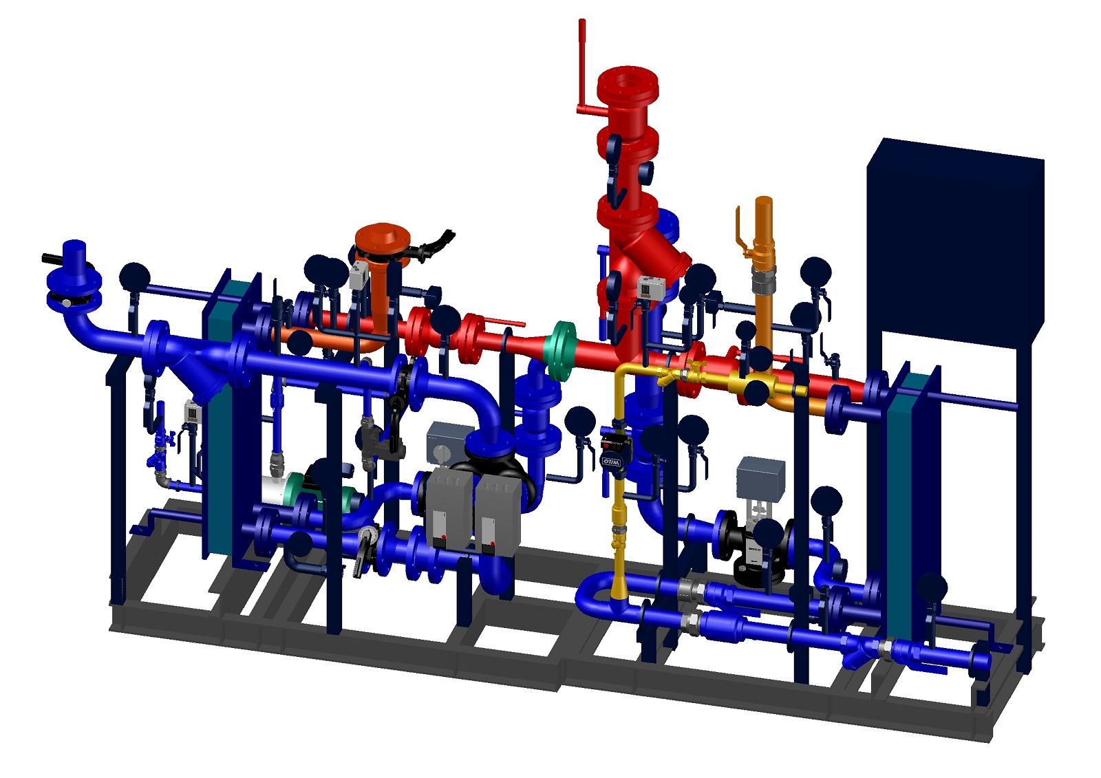 3D модель БТП
