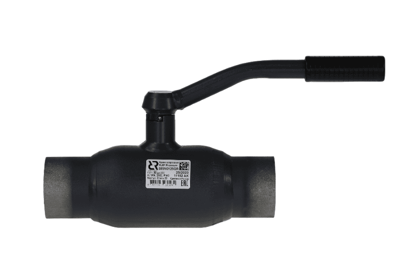 Кран шаровой WW DN32 PN40 (приварной, с рукояткой, стандартный проход)