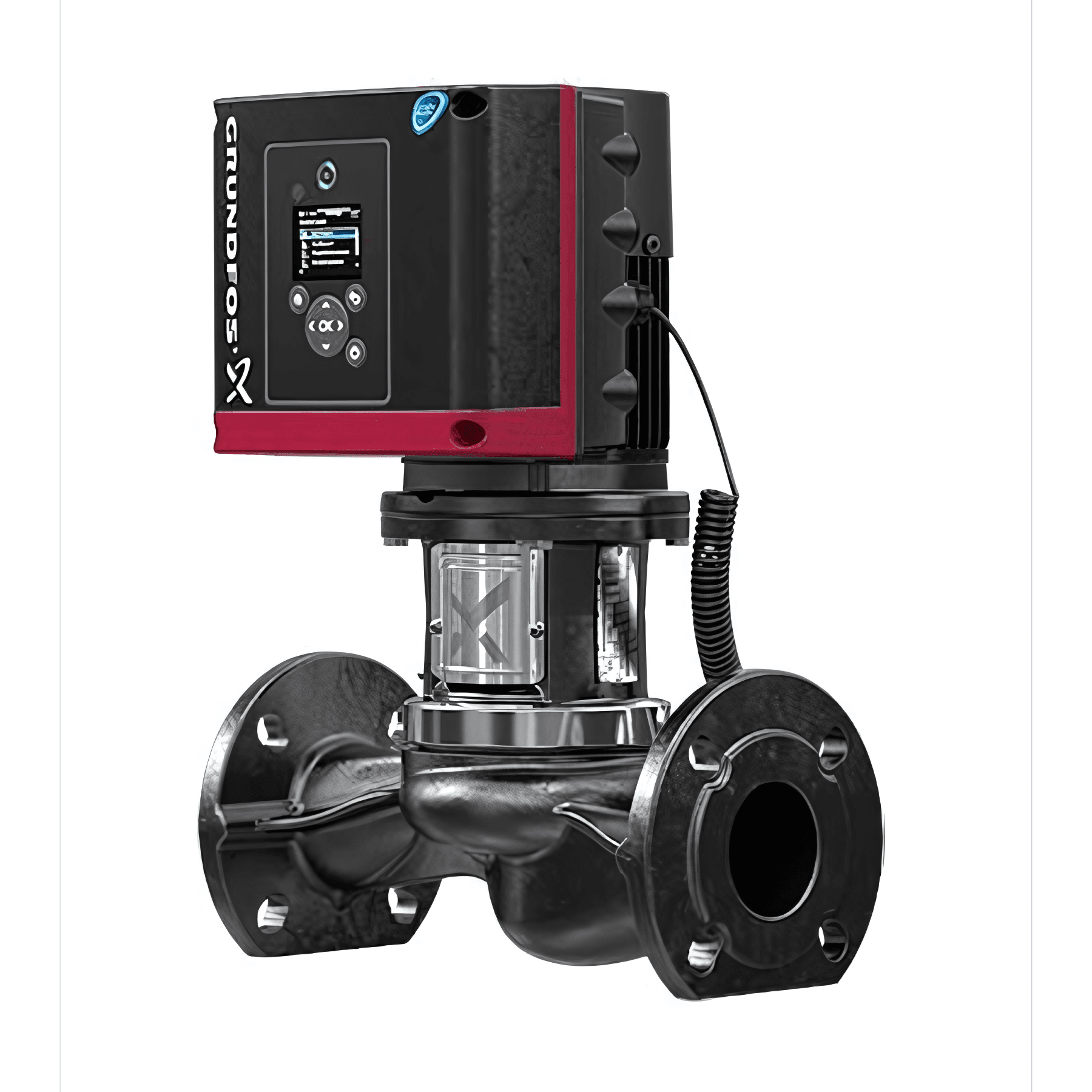Одноступенчатый вертикальный центробежный насос «ин-лайн» Grundfos TPE 50-830/2-S A-F-A-BAQE артикул 96397039
