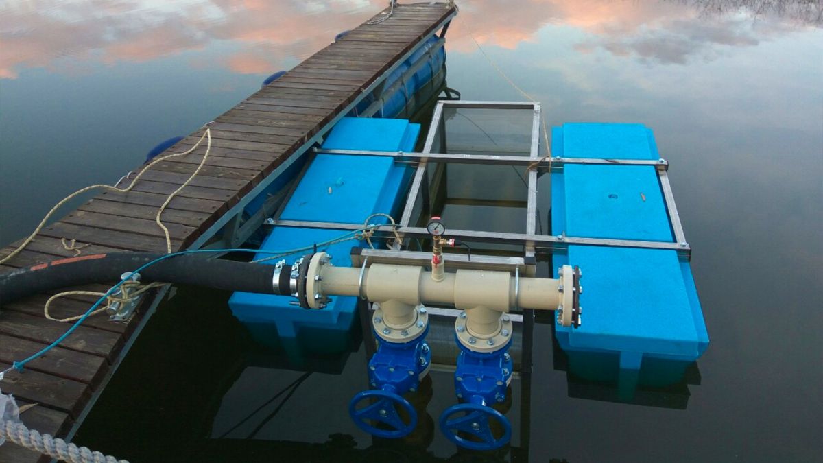 плавучая насосная станция