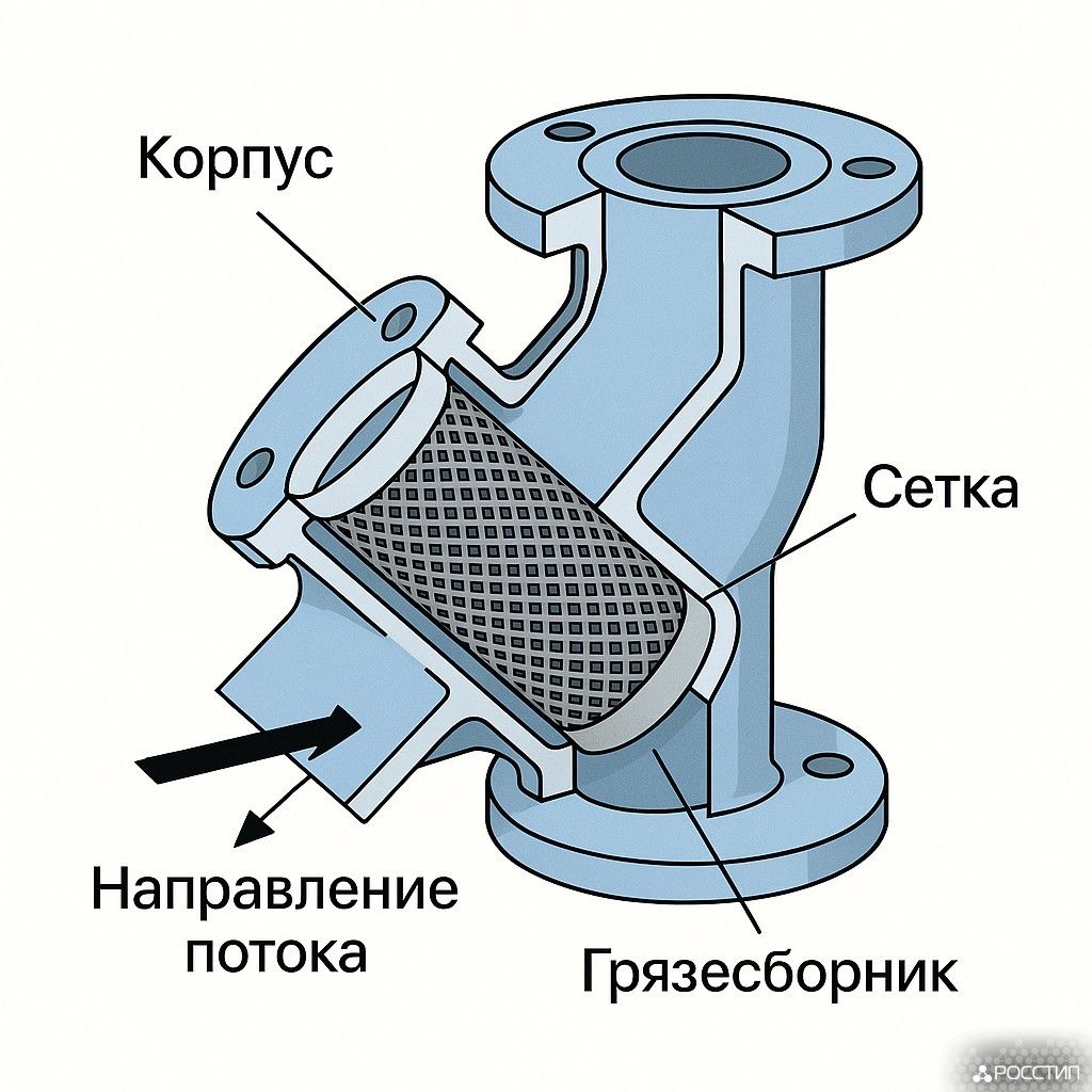 сетчатый фильтр схема